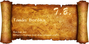 Tamás Boróka névjegykártya
